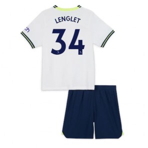 Tottenham Hotspur Clement Lenglet #34 babykläder Hemmatröja barn 2022-23 Korta ärmar (+ Korta byxor)